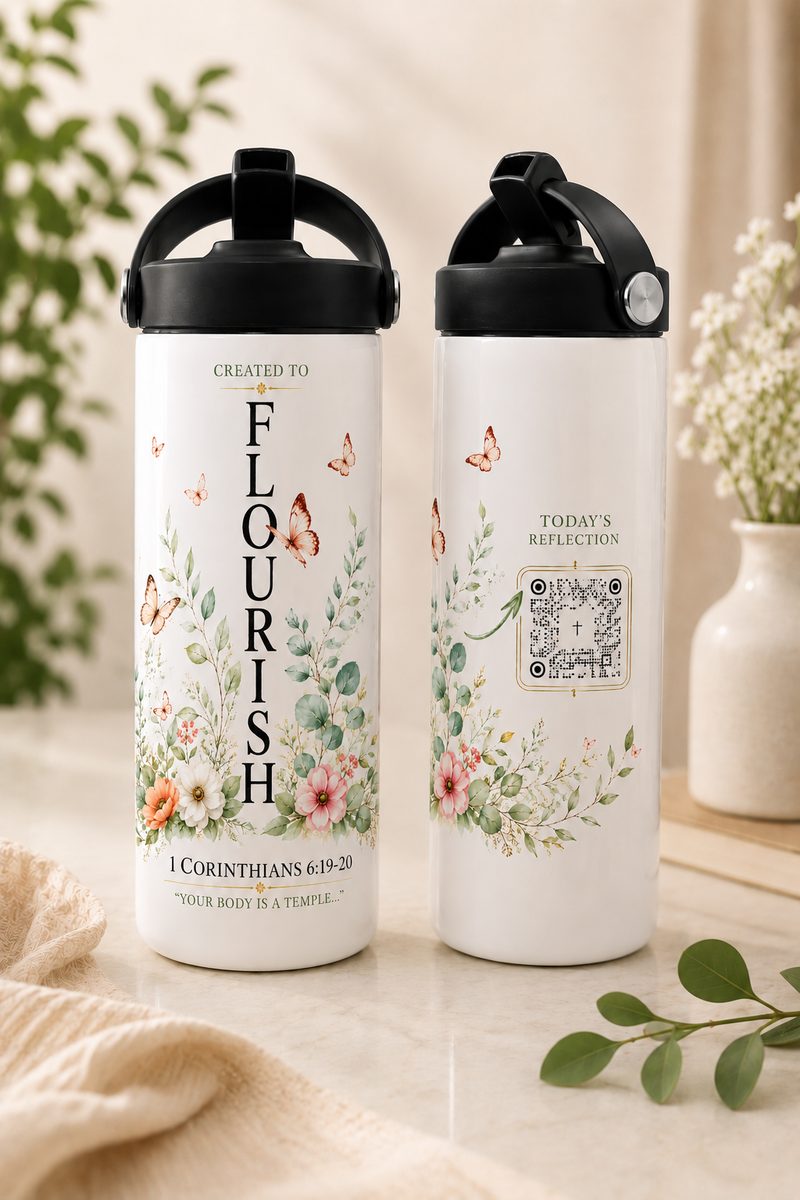Created to Flourish tumbler